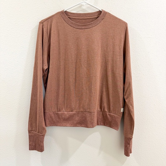 Vuori Daydream Crewneck Mauve Long Sleeve Top Sweatshirt M - Picture 2 of 4